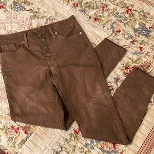 Madewell Brown Button-Fly Jeans